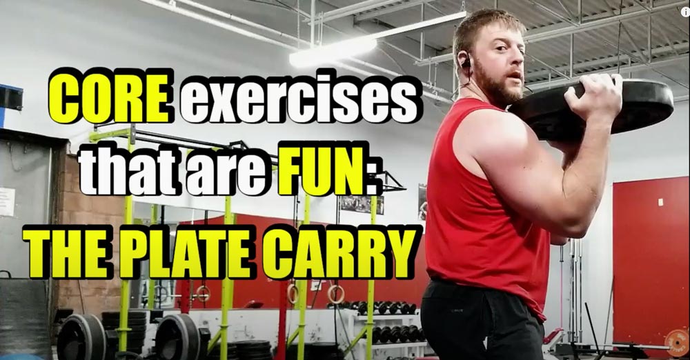CORE exercises that are FUN – PLATE CARRY
